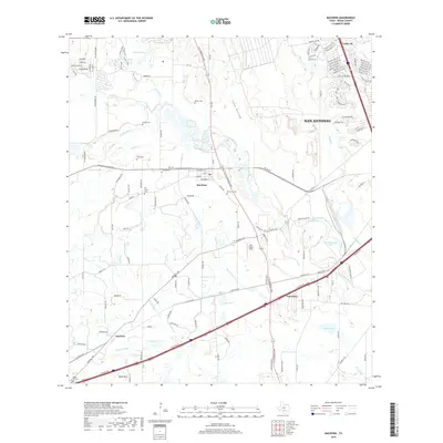 2019 Map of Macdona, 2019 Print