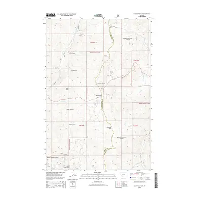 2014 Map of MacDonald Pass, 2014 Print