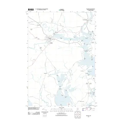 2011 Map of Machias, 2011 Print
