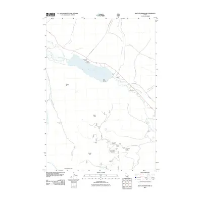 2011 Map of Mackay Reservoir, 2011 Print