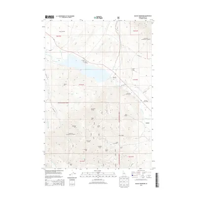 2013 Map of Mackay Reservoir, 2013 Print