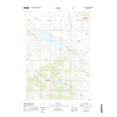 2020 Map of Mackay Reservoir, 2020 Print