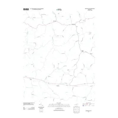2013 Map of Mackville, 2013 Print