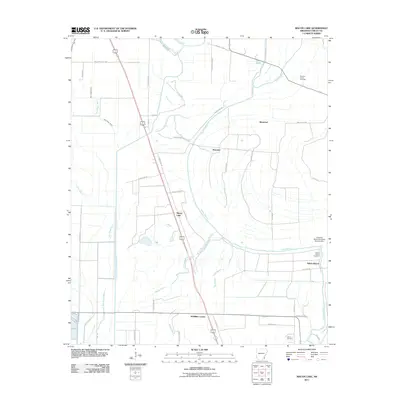2011 Map of Macon Lake, 2011 Print