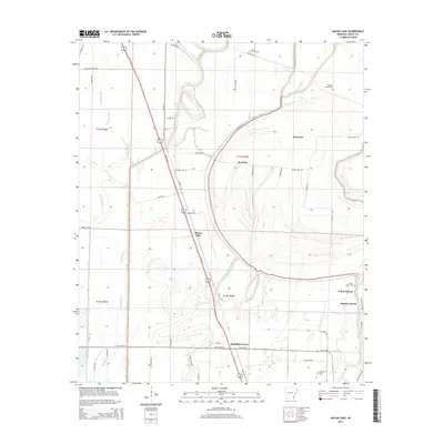 2014 Map of Macon Lake, 2014 Print
