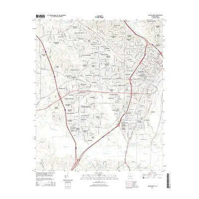 2014 Map of Macon West, 2014 Print