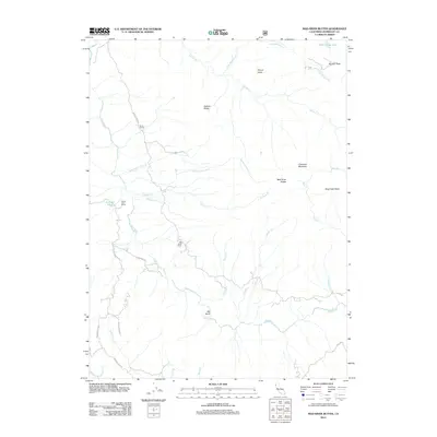 2012 Map of Mad River Buttes, 2012 Print