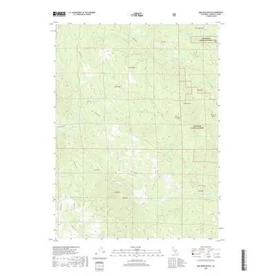 2018 Map of Mad River Buttes, 2018 Print