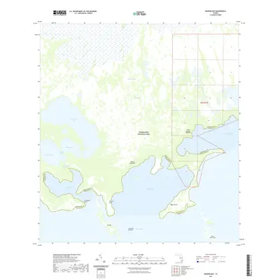 2021 Map of Madeira Bay, 2021 Print