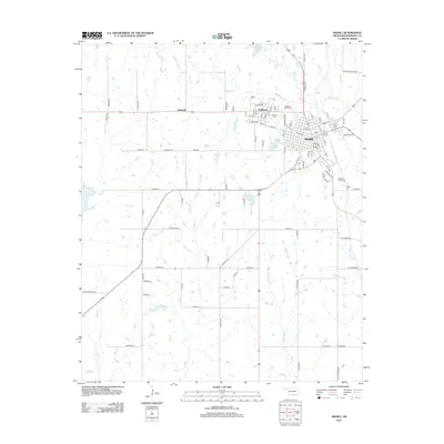 2013 Map of Madill, 2013 Print