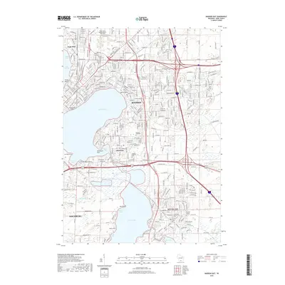 2018 Map of Madison East, 2018 Print