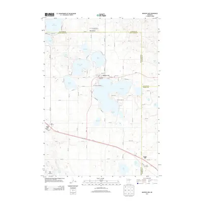 2013 Map of Madison Lake, 2013 Print