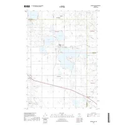 2019 Map of Madison Lake, 2019 Print