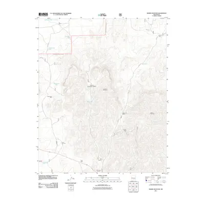 2011 Map of Madre Mountain, 2011 Print