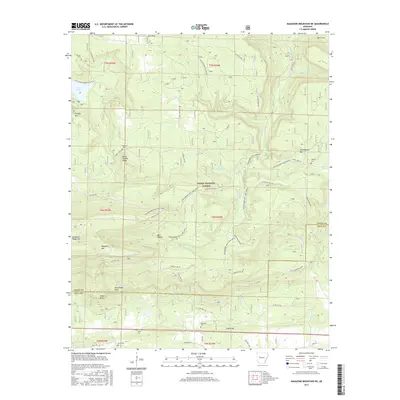 2017 Map of Magazine Mountain NE, 2017 Print