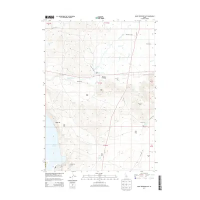 2013 Map of Magic Reservoir East, 2013 Print