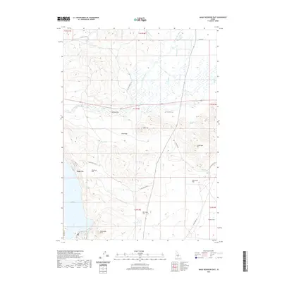 2020 Map of Magic Reservoir East, 2020 Print