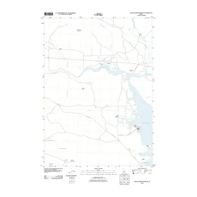 2010 Map of Magic Reservoir West, 2010 Print