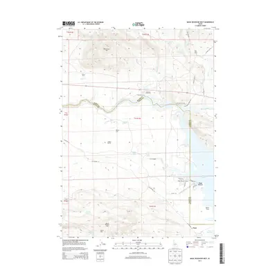 2013 Map of Magic Reservoir West, 2013 Print
