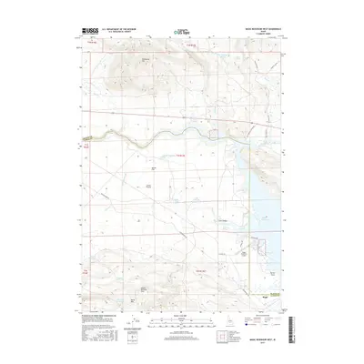 2017 Map of Magic Reservoir West, 2017 Print