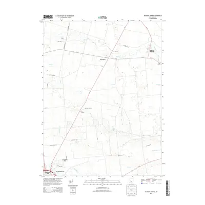 2013 Map of Magnetic Springs, 2013 Print