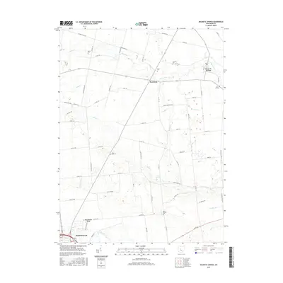 2016 Map of Magnetic Springs, 2016 Print