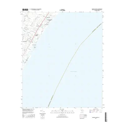 2017 Map of Magnolia Beach, 2017 Print