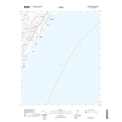 2020 Map of Magnolia Beach, 2020 Print