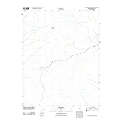 2011 Map of Magruder Mountain, 2011 Print