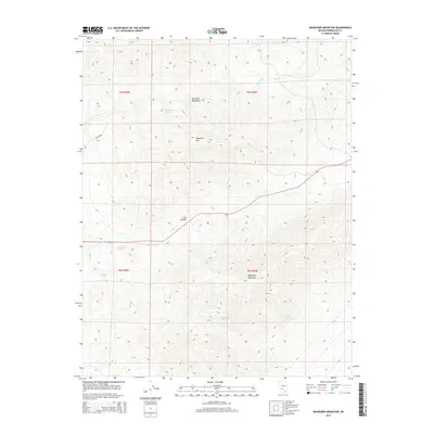 2014 Map of Magruder Mountain, 2014 Print