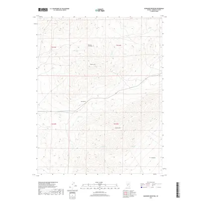 2018 Map of Magruder Mountain, 2018 Print