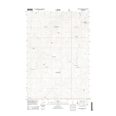 2013 Map of Magruder Mountain, 2013 Print