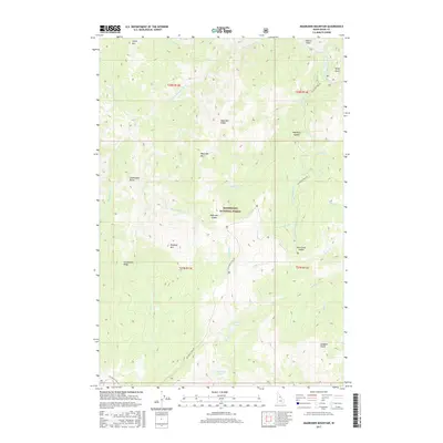 2017 Map of Magruder Mountain, 2017 Print
