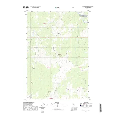 2020 Map of Magruder Mountain, 2020 Print
