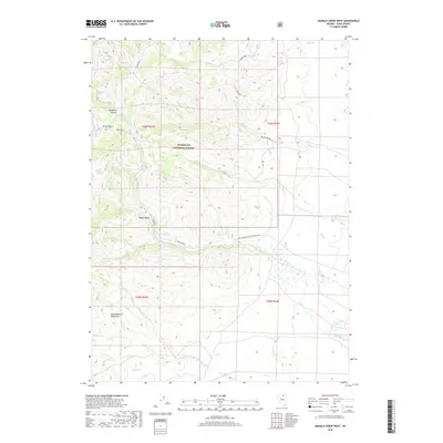 2018 Map of Mahala Creek West, 2018 Print