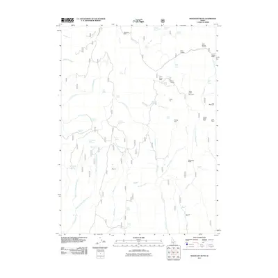 2011 Map of Mahogany Butte, 2011 Print