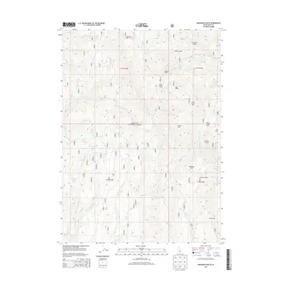 2013 Map of Mahogany Butte, 2013 Print