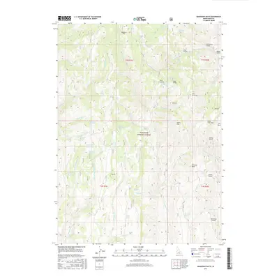 2017 Map of Mahogany Butte, 2017 Print
