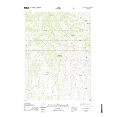 2020 Map of Mahogany Butte, 2020 Print