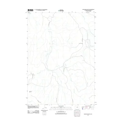 2012 Map of Mahogany Butte, 2012 Print