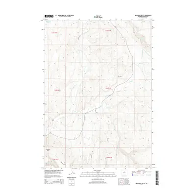 2015 Map of Mahogany Butte, 2015 Print