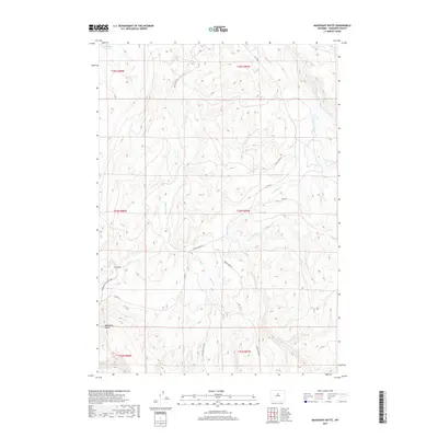 2017 Map of Mahogany Butte, 2017 Print