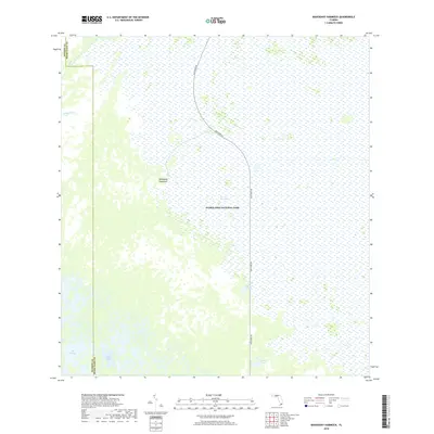 2018 Map of Mahogany Hammock, 2018 Print