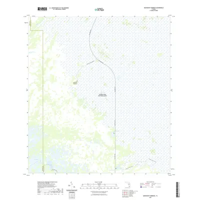 2021 Map of Mahogany Hammock, 2021 Print