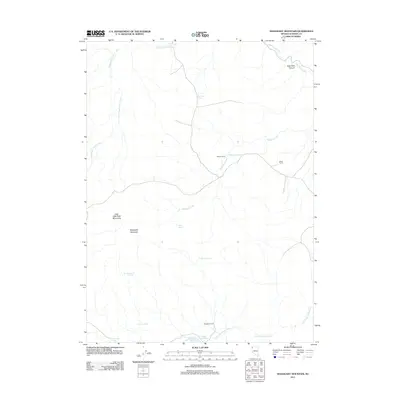 2011 Map of Mahogany Mountain, 2011 Print