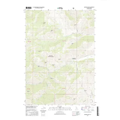 2017 Map of Mahoney Butte, 2017 Print