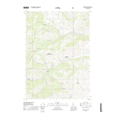 2020 Map of Mahoney Butte, 2020 Print