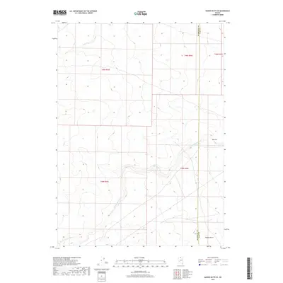 2018 Map of Maiden Butte SE, 2018 Print