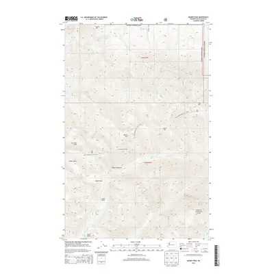 2014 Map of Maiden Peak, 2014 Print