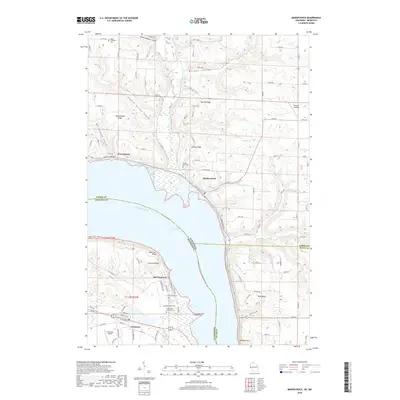 2018 Map of Maiden Rock, 2018 Print